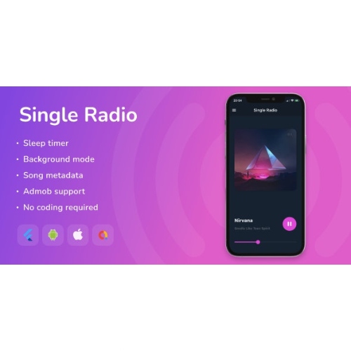 Single Radio – Flutter Full App