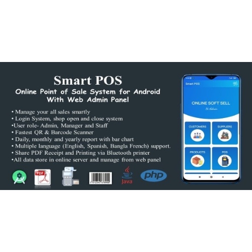 Smart POS-Online Point of Sale System for Android with Web Admin Panel