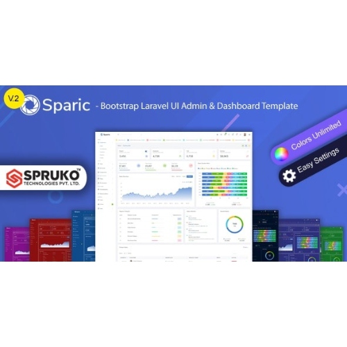 Sparic – Laravel Admin dashboard Template
