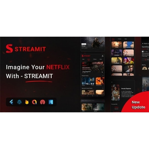Streamit – Movie, TV Show, Video Streaming Flutter App With WordPress Backend