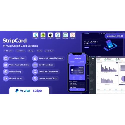 StripCard – Virtual Credit Card Solution