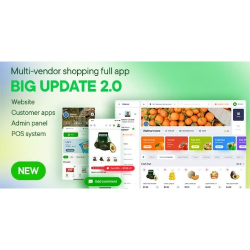 SundayMart – All-in-One Grocery, Pharmacy Multivendor eCommerce (Web, User, Vendor, Delivery)