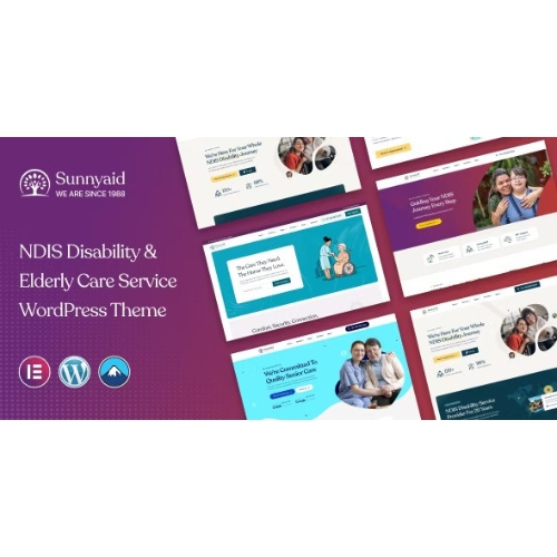 Sunnyaid – NDIS Disability & Elderly Care Service WordPress Theme
