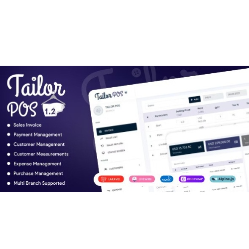TailorPos – Pos and Order Management System