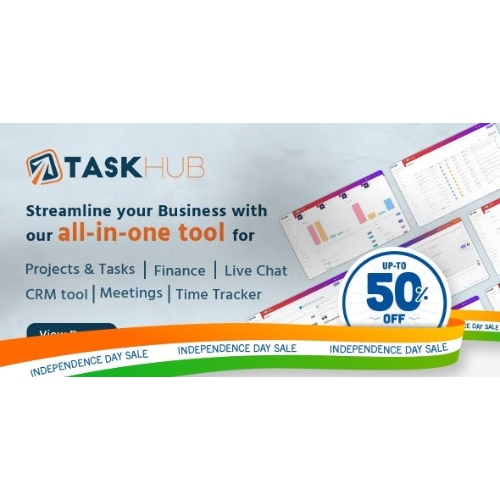 Project Management, Finance, CRM Tool – Taskhub