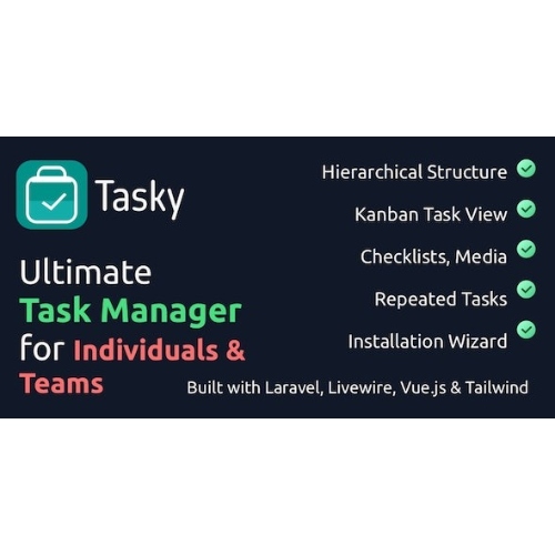 Tasky – Complete Task Management Solution