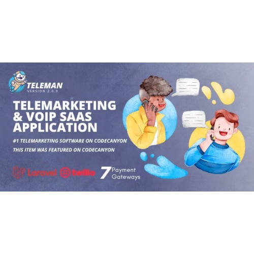 Teleman – Telemarketing & Voice Calling SaaS Application