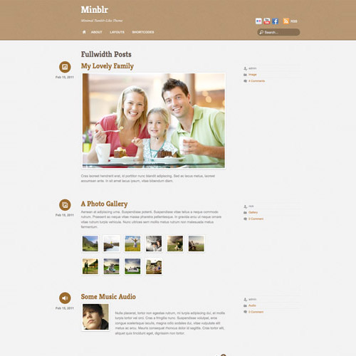 Themify Minblr WordPress Theme Themify Minblr WordPress Theme - Görsel 1