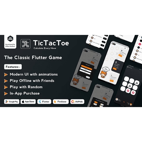 Tic Tac Toe – The Classic Flutter Tic Tac Toe Game
