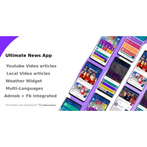 Ultimate News App (Video,Youtube,Weather,Survey)