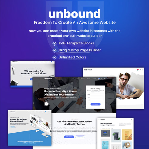 Unbound – Business Agency Multipurpose Theme Unbound – Business Agency Multipurpose Theme - Görsel 1