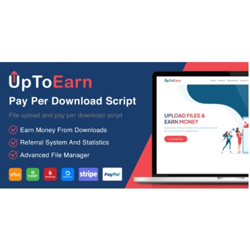 UpToEarn – File Upload And Pay Per Download Script (SAAS Ready)