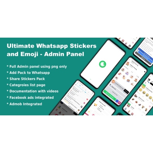 Whatsapp Telegram Signal Stickers and Animated Stickers – Admin Panel