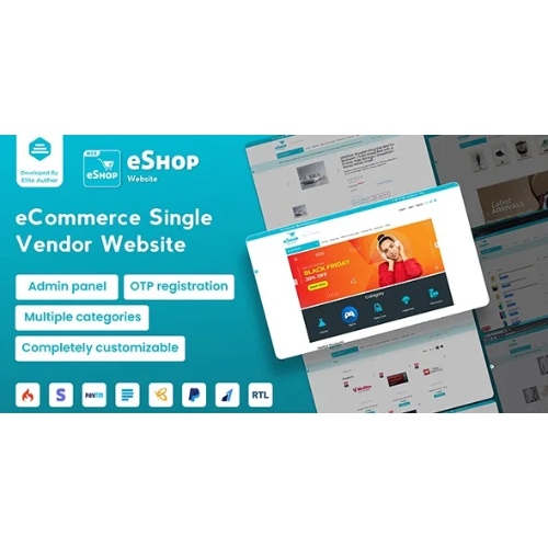 eShop Web- eCommerce Single Vendor Website | eCommerce Store Website