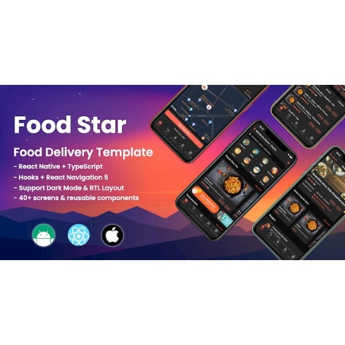 Food Star – Mobile React Native Food Delivery Template