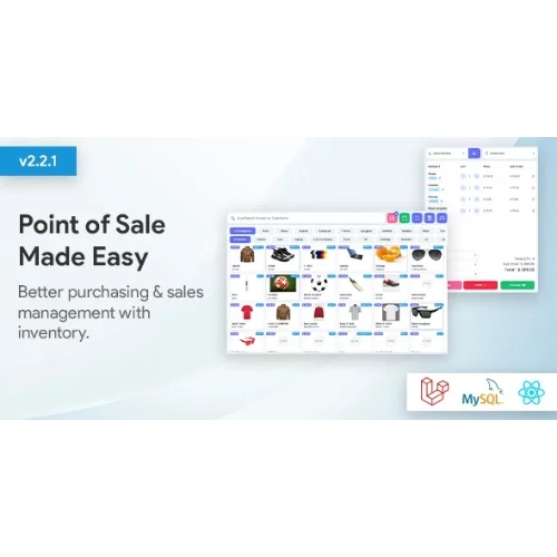 POS – Ultimate POS system with Inventory Management System – Point of Sales – React JS – Laravel POS
