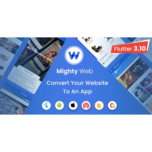 MightyWeb Webview: Web to App Convertor(Flutter + Admin Panel)