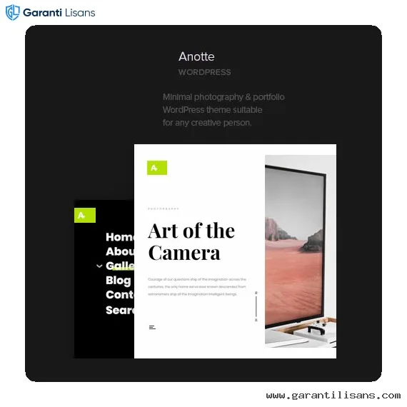 Anotte – Horizontal Photography WordPress Theme