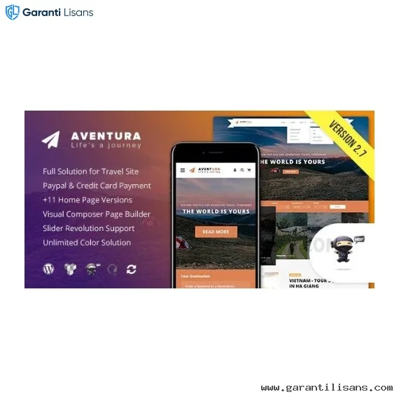 Aventura – Travel & Tour Booking System WordPress Theme