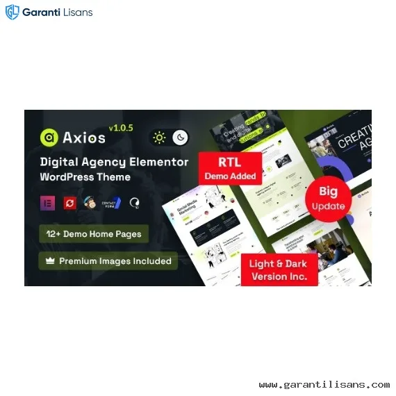 Axios – Digital Agency WordPress Theme