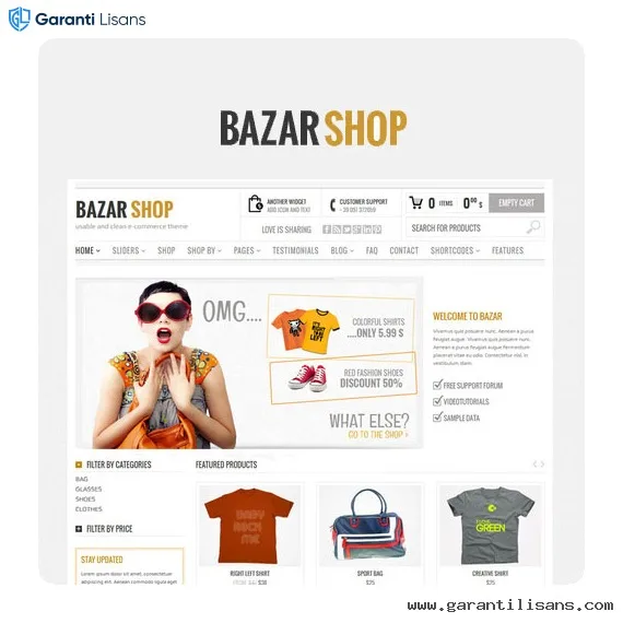 Bazar Shop – Multi-Purpose e-Commerce Theme Bazar Shop – Multi-Purpose e-Commerce Theme - Görsel 1