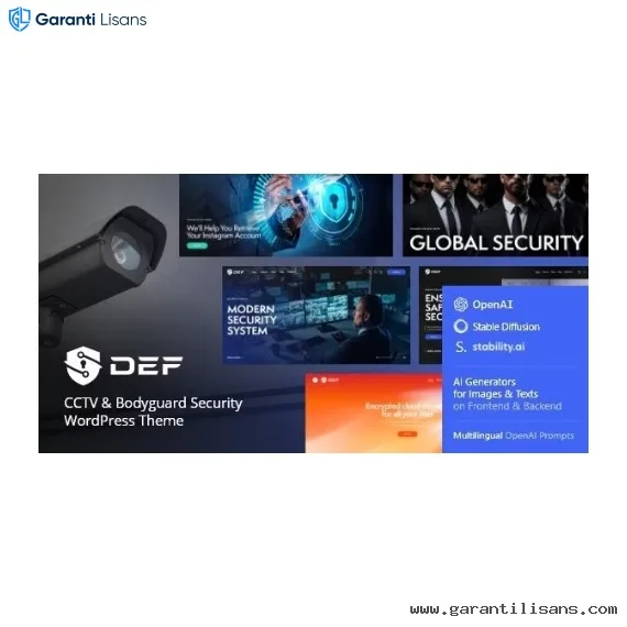 Def — CCTV & Bodyguard Security WordPress Theme