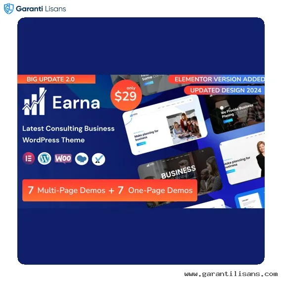 Earna – Business Consulting WordPress Earna – Business Consulting WordPress - Görsel 1