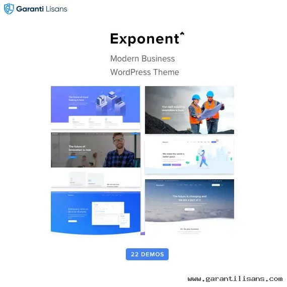 Exponent – Modern Multi-Purpose Business WordPress theme Exponent – Modern Multi-Purpose Business WordPress theme - Görsel 1