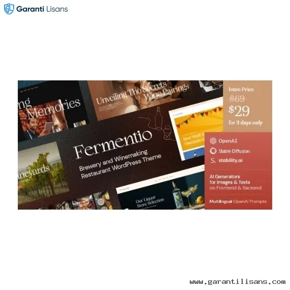 Fermentio — Brewery and Winemaking Restaurant WordPress Theme