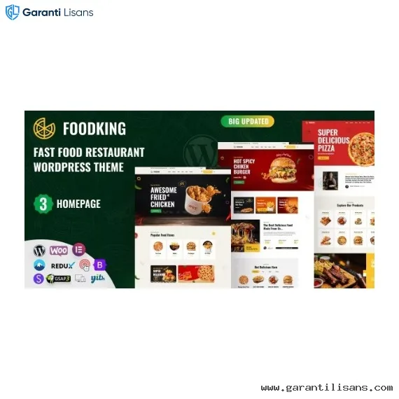 Foodking – Fast Food Restaurant WordPress Theme