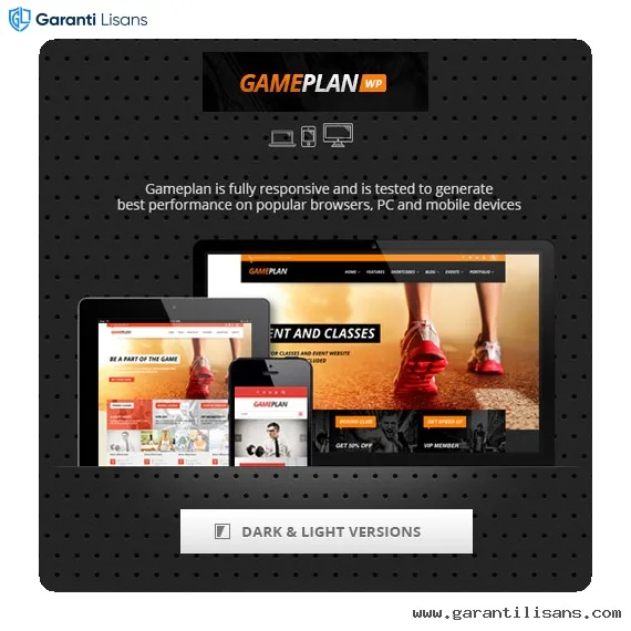 Gameplan – Event and Gym Fitness WordPress Theme Gameplan – Event and Gym Fitness WordPress Theme - Görsel 1