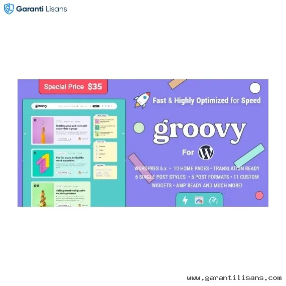Groovy – Modern & Lightweight Blog for WordPress