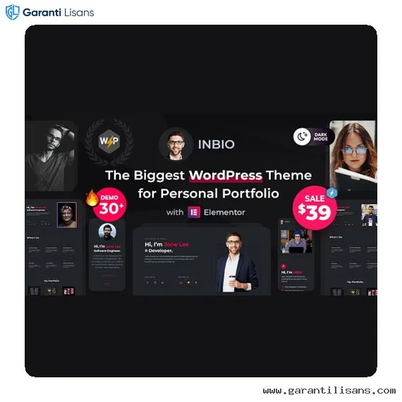 InBio – Personal Portfolio WordPress Theme InBio – Personal Portfolio WordPress Theme - Görsel 1