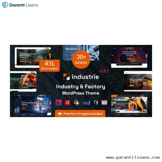 Industrie – Factory & Industry WordPress Theme