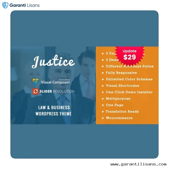 JUSTICE – Law & Business WordPress Theme