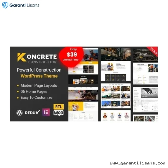Koncrete – Construction Building WordPress Theme
