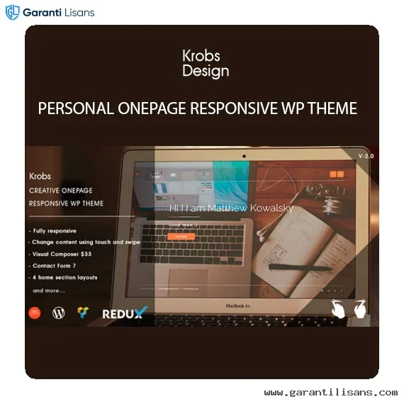 Krobs – Personal Onepage Responsive WP Theme
