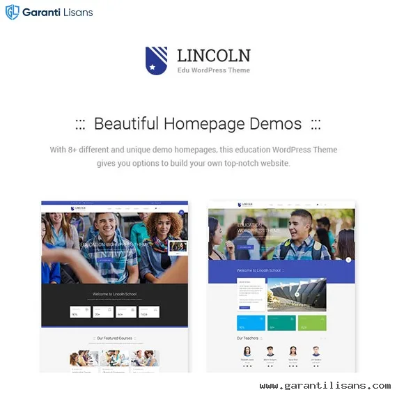Lincoln – Education Material Design WordPress Theme Lincoln – Education Material Design WordPress Theme - Görsel 1