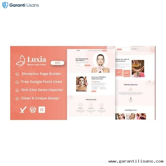 Luxia Beauty & Spa Center WordPress Theme