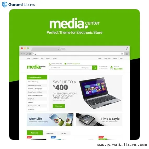 MediaCenter – Electronics Store WooCommerce Theme