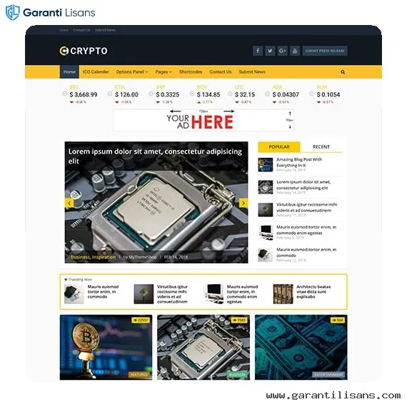 MyThemeShop Crypto Bitcoin & Cryptocurrency WordPress Theme