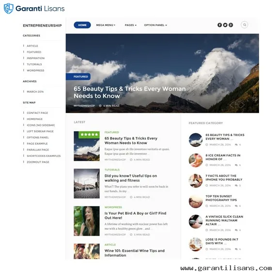 MyThemeShop Entrepreneurship WordPress Theme MyThemeShop Entrepreneurship WordPress Theme - Görsel 1