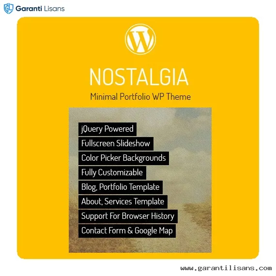 Nostalgia – Portfolio WordPress Theme