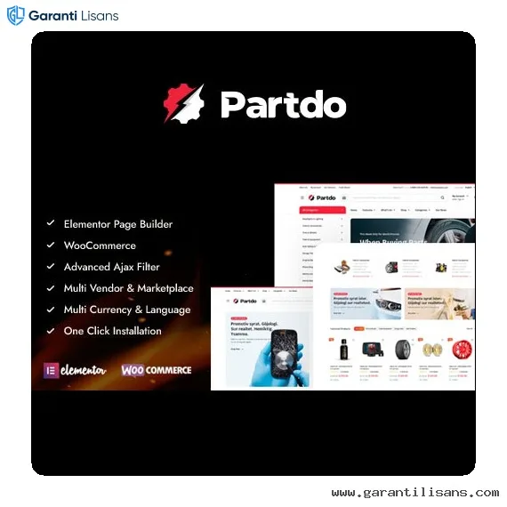 Partdo – Auto Parts and Tools Shop WooCommerce Theme Partdo – Auto Parts and Tools Shop WooCommerce Theme - Görsel 1