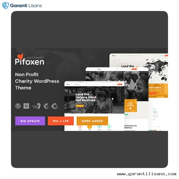 Pifoxen – Nonprofit Charity WordPress Theme