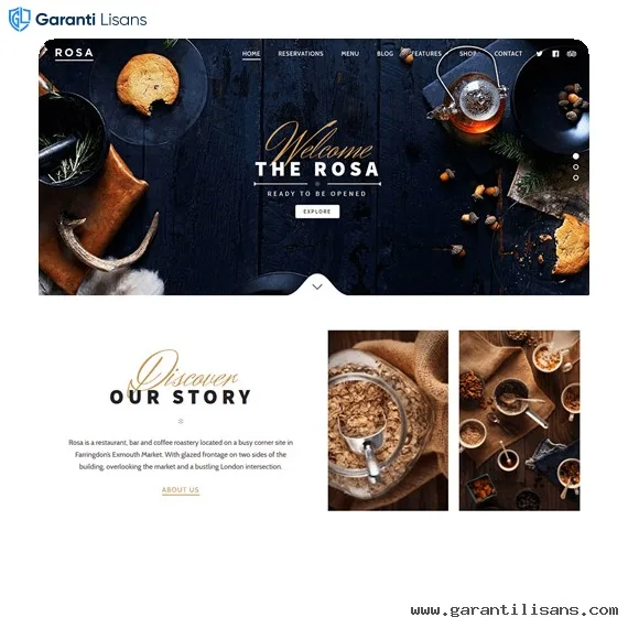 ROSA – An Exquisite Restaurant WordPress Theme