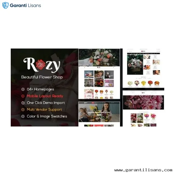Rozy – Flower Shop WooCommerce WordPress Theme (4+ Indexes + Mobile Layouts Ready)