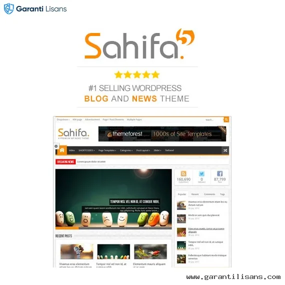Sahifa – Responsive WordPress News / Magazine / Blog Theme