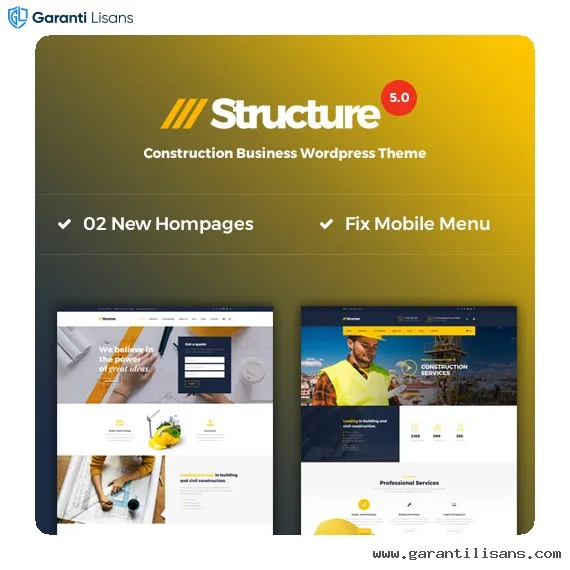 Structure – Construction WordPress Theme