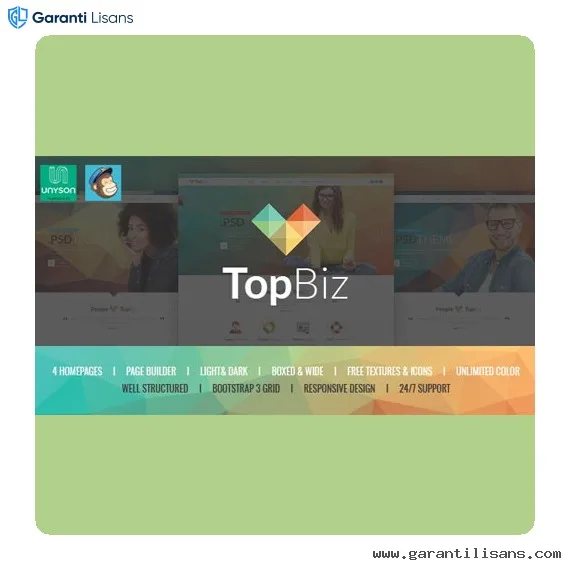 TopBiz – Responsive Corporate WordPress Theme TopBiz – Responsive Corporate WordPress Theme - Görsel 1